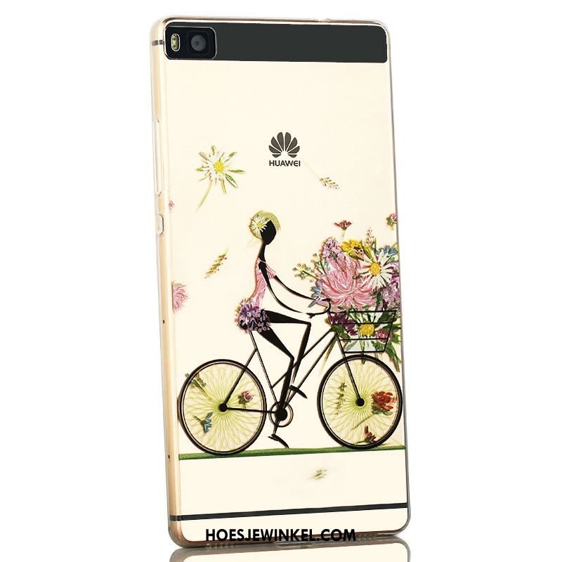 Huawei P8 Hoesje Roze Hoge Hoes, Huawei P8 Hoesje Mobiele Telefoon Siliconen