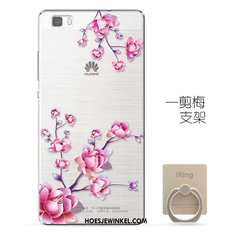 Huawei P8 Hoesje Siliconen All Inclusive Zacht, Huawei P8 Hoesje Jeugd Roze