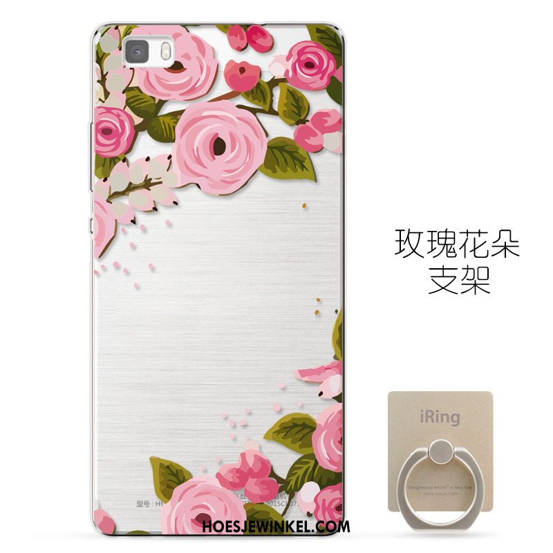 Huawei P8 Hoesje Siliconen All Inclusive Zacht, Huawei P8 Hoesje Jeugd Roze