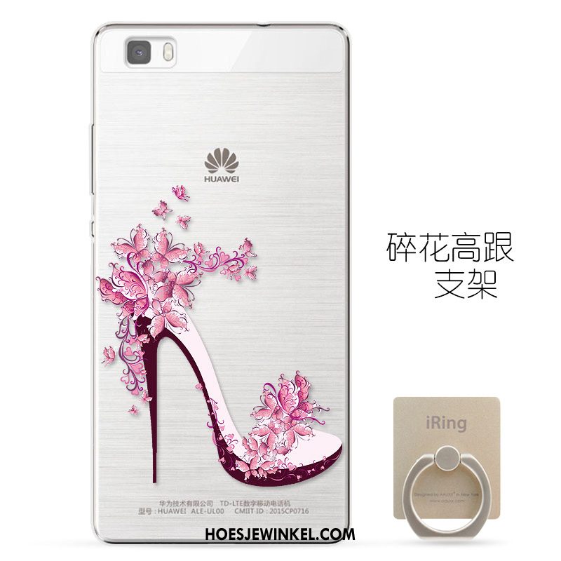 Huawei P8 Hoesje Siliconen All Inclusive Zacht, Huawei P8 Hoesje Jeugd Roze