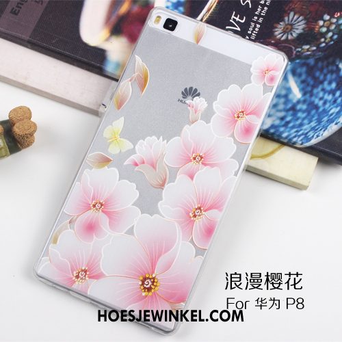 Huawei P8 Hoesje Siliconen Mobiele Telefoon Doorzichtig, Huawei P8 Hoesje Hoes Dun