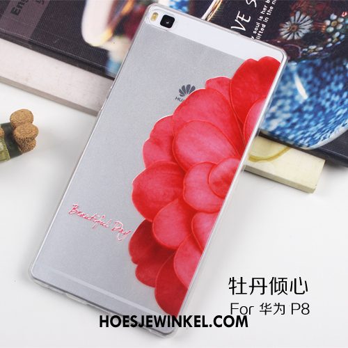 Huawei P8 Hoesje Siliconen Mobiele Telefoon Doorzichtig, Huawei P8 Hoesje Hoes Dun