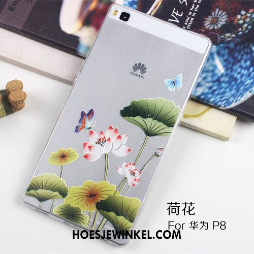 Huawei P8 Hoesje Siliconen Mobiele Telefoon Doorzichtig, Huawei P8 Hoesje Hoes Dun