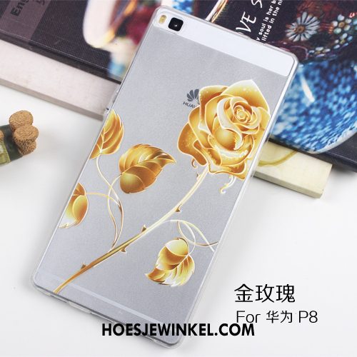 Huawei P8 Hoesje Siliconen Mobiele Telefoon Doorzichtig, Huawei P8 Hoesje Hoes Dun