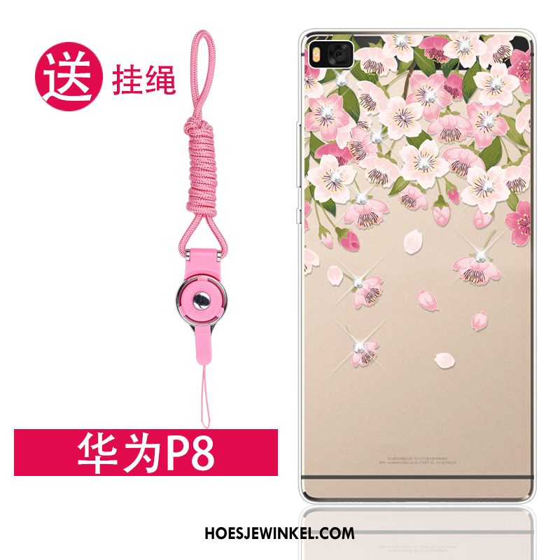 Huawei P8 Hoesje Zacht Anti-fall Doorzichtig, Huawei P8 Hoesje Bescherming Mobiele Telefoon