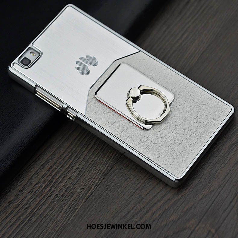 Huawei P8 Lite Hoesje Mobiele Telefoon Metaal Hoes, Huawei P8 Lite Hoesje Zilver Hard