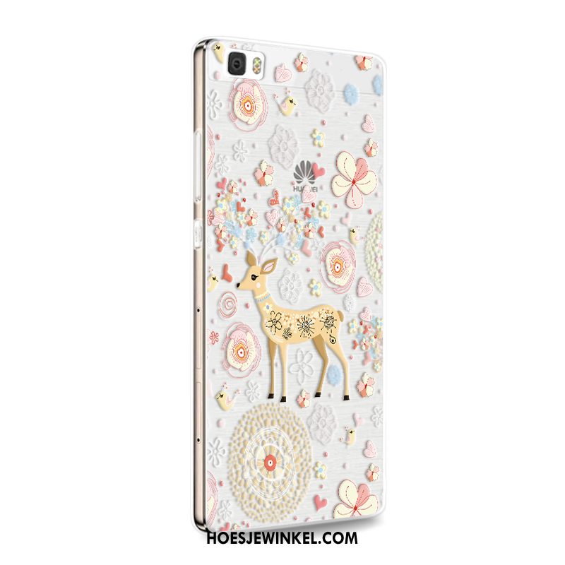 Huawei P8 Lite Hoesje Rood Bescherming Hoes, Huawei P8 Lite Hoesje Siliconen Mobiele Telefoon