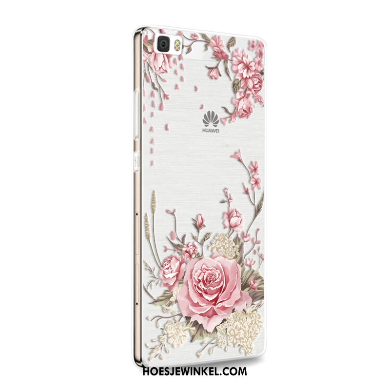 Huawei P8 Lite Hoesje Rood Bescherming Hoes, Huawei P8 Lite Hoesje Siliconen Mobiele Telefoon