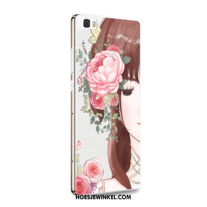 Huawei P8 Lite Hoesje Rood Bescherming Hoes, Huawei P8 Lite Hoesje Siliconen Mobiele Telefoon