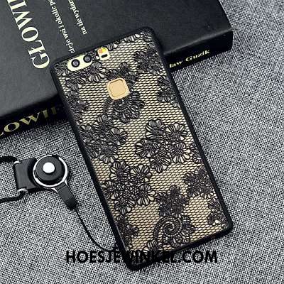 Huawei P9 Hoesje All Inclusive Hanger Siliconen, Huawei P9 Hoesje Reliëf Hoes