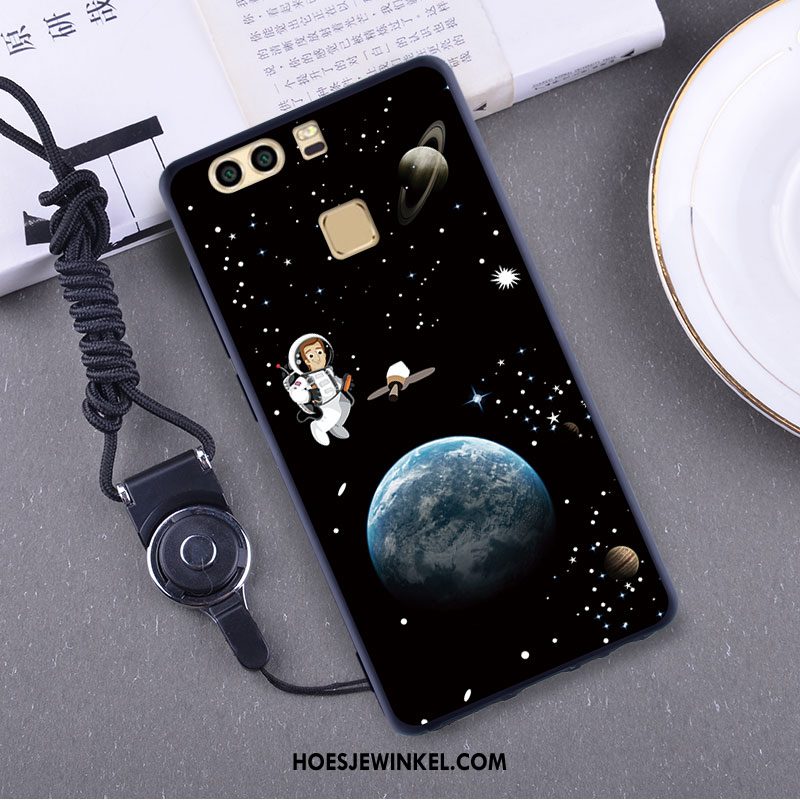 Huawei P9 Hoesje All Inclusive Persoonlijk Zwart, Huawei P9 Hoesje Mobiele Telefoon Siliconen