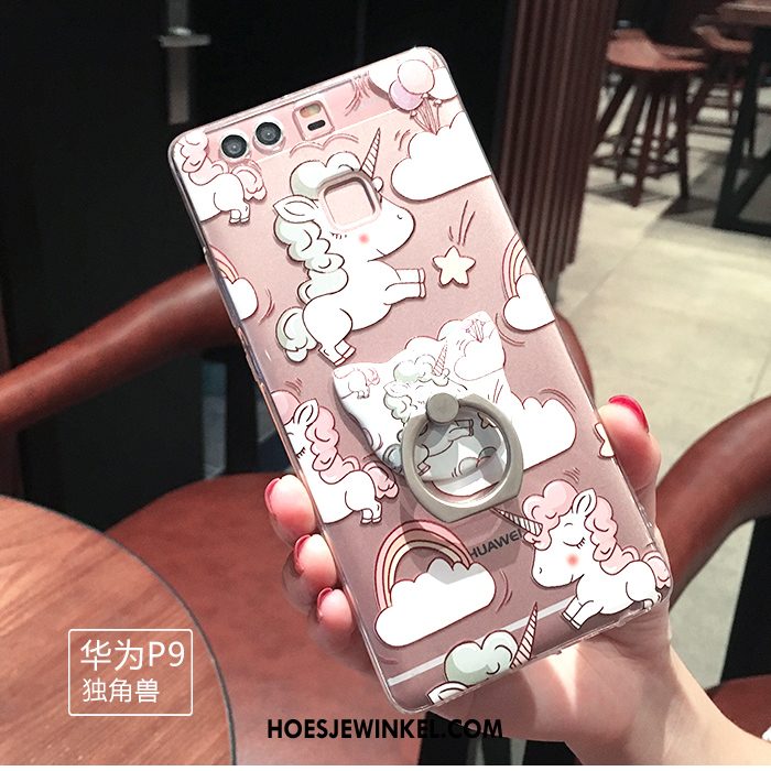 Huawei P9 Hoesje All Inclusive Scheppend Hoes, Huawei P9 Hoesje Siliconen Dun