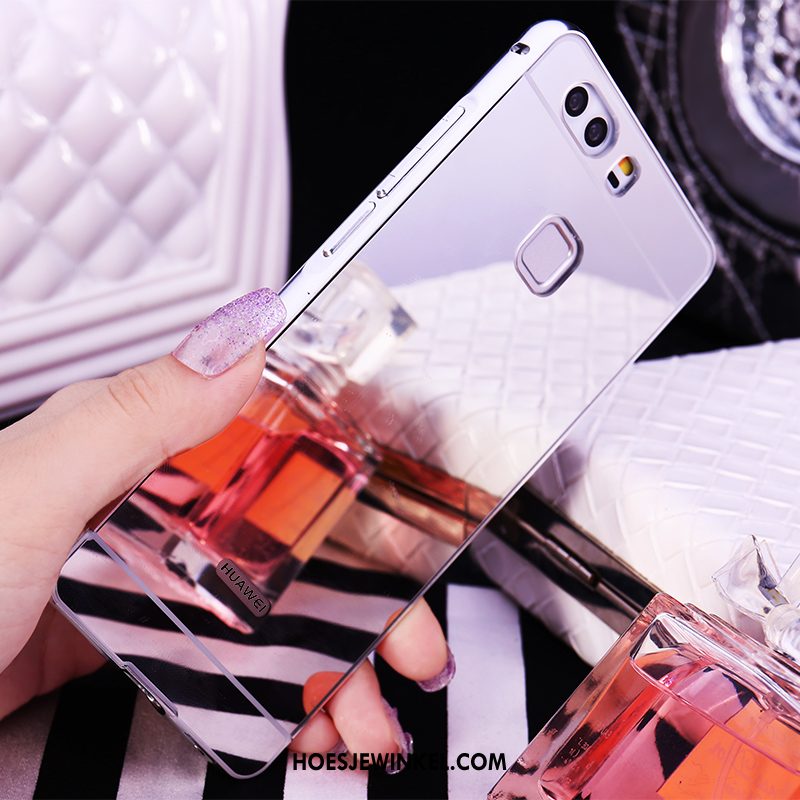 Huawei P9 Hoesje Bescherming Mobiele Telefoon Omlijsting, Huawei P9 Hoesje Hoes Achterklep Champagner Farbe