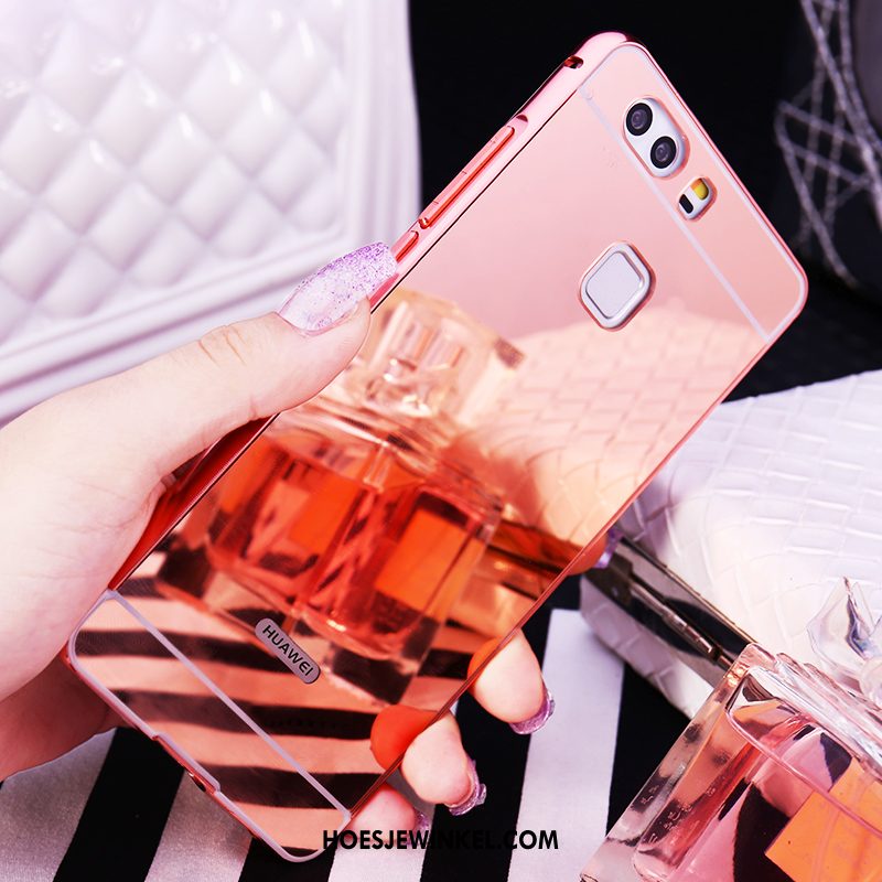 Huawei P9 Hoesje Bescherming Mobiele Telefoon Omlijsting, Huawei P9 Hoesje Hoes Achterklep Champagner Farbe