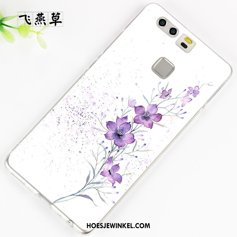 Huawei P9 Hoesje Bescherming Scheppend Persoonlijk, Huawei P9 Hoesje Wit Siliconen