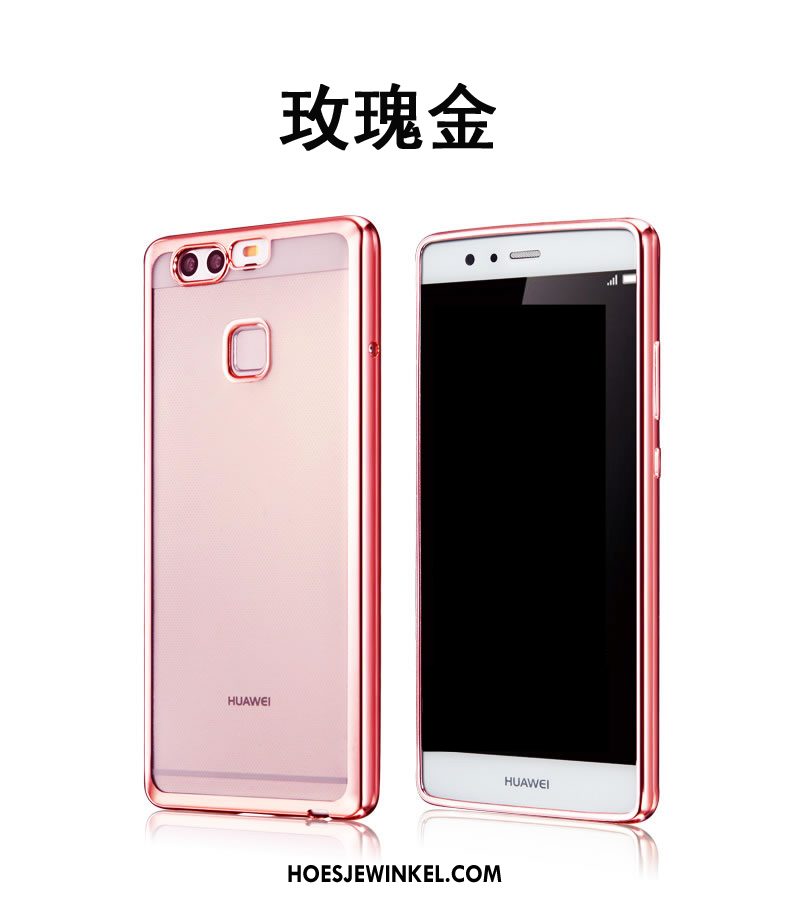 Huawei P9 Hoesje Goud Hoes Mobiele Telefoon, Huawei P9 Hoesje Bescherming Siliconen
