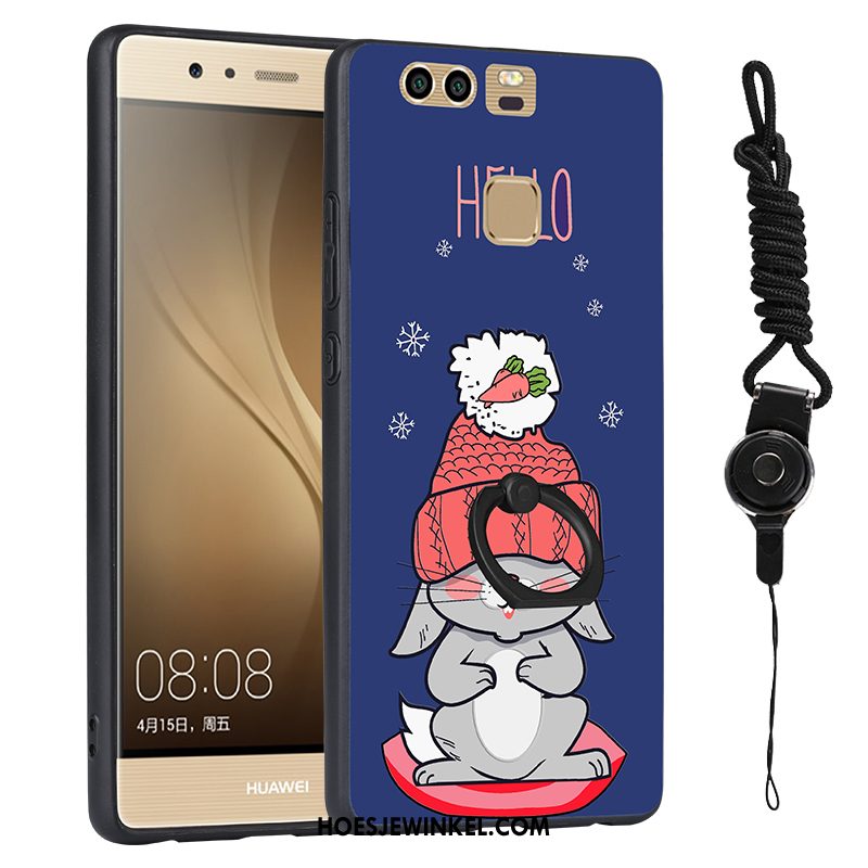 Huawei P9 Hoesje Mobiele Telefoon Bescherming Blauw, Huawei P9 Hoesje All Inclusive Scheppend