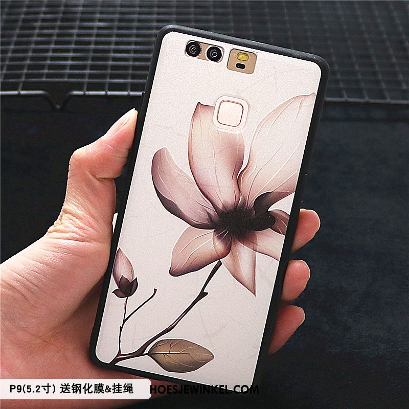 Huawei P9 Hoesje Persoonlijk Chinese Stijl Anti-fall, Huawei P9 Hoesje Schrobben Hoes Beige Farbe