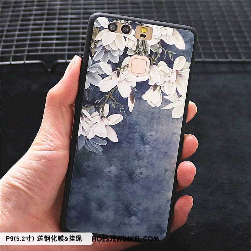 Huawei P9 Hoesje Persoonlijk Chinese Stijl Anti-fall, Huawei P9 Hoesje Schrobben Hoes Beige Farbe