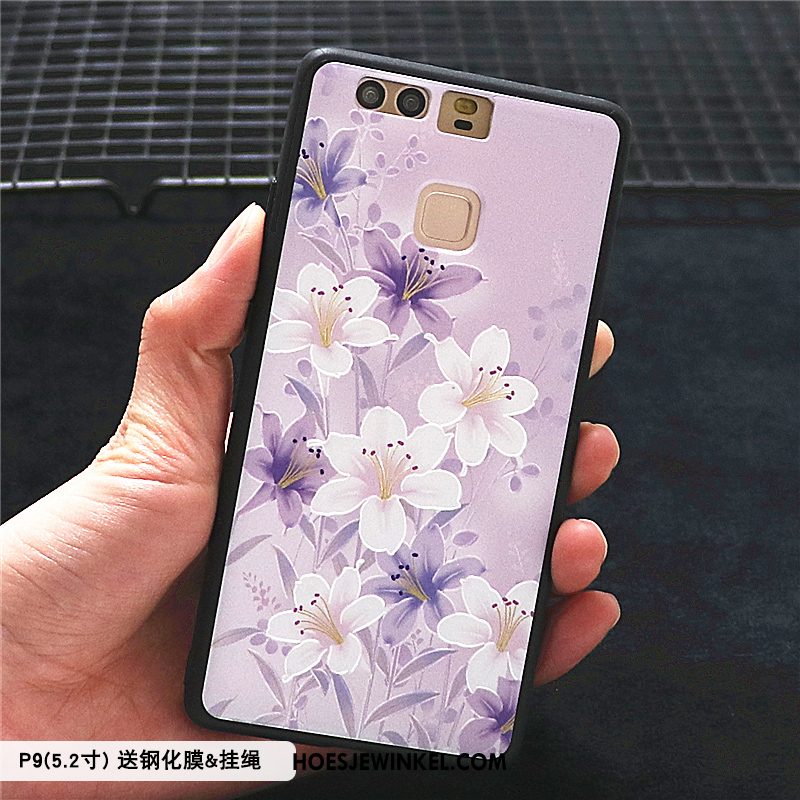 Huawei P9 Hoesje Persoonlijk Chinese Stijl Anti-fall, Huawei P9 Hoesje Schrobben Hoes Beige Farbe