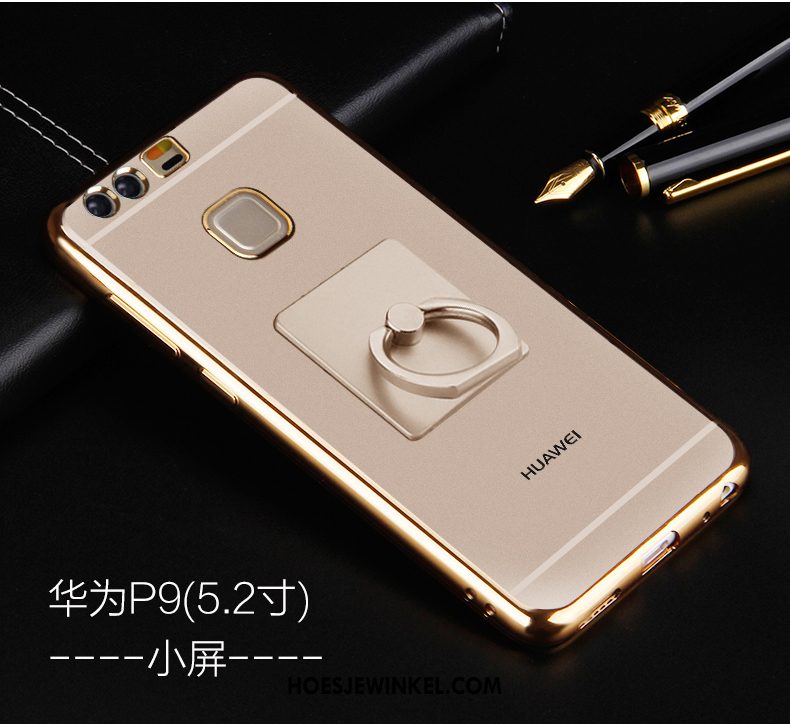 Huawei P9 Hoesje Scheppend Mobiele Telefoon All Inclusive, Huawei P9 Hoesje Hoes Goud