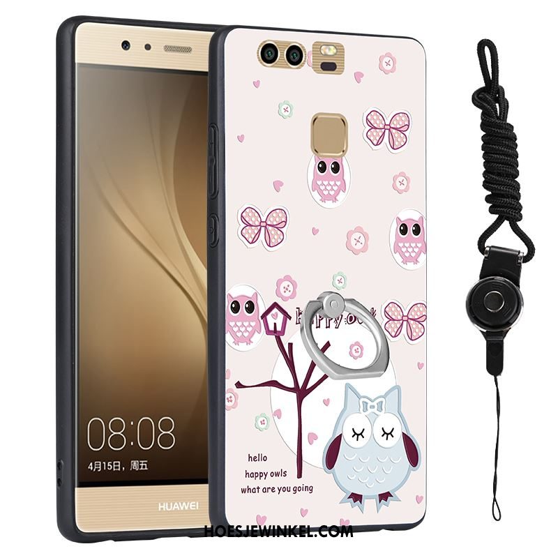 Huawei P9 Hoesje Wit All Inclusive Mobiele Telefoon, Huawei P9 Hoesje Hanger Hoes