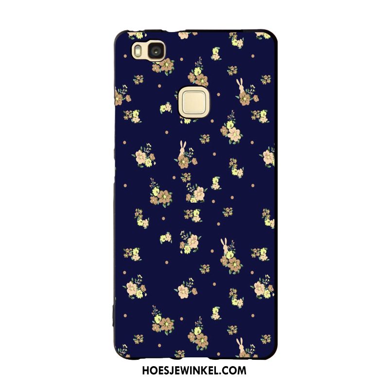 Huawei P9 Lite Hoesje Blauw Hoes Ondersteuning, Huawei P9 Lite Hoesje Wit Bescherming