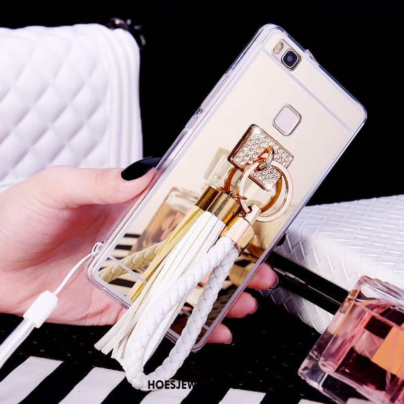 Huawei P9 Lite Hoesje Mobiele Telefoon Met Strass Trend, Huawei P9 Lite Hoesje Jeugd Wit Champagner Farbe