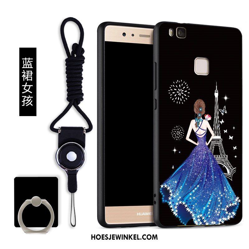 Huawei P9 Lite Hoesje Ring Opknoping Nek Jeugd, Huawei P9 Lite Hoesje Mobiele Telefoon Bescherming