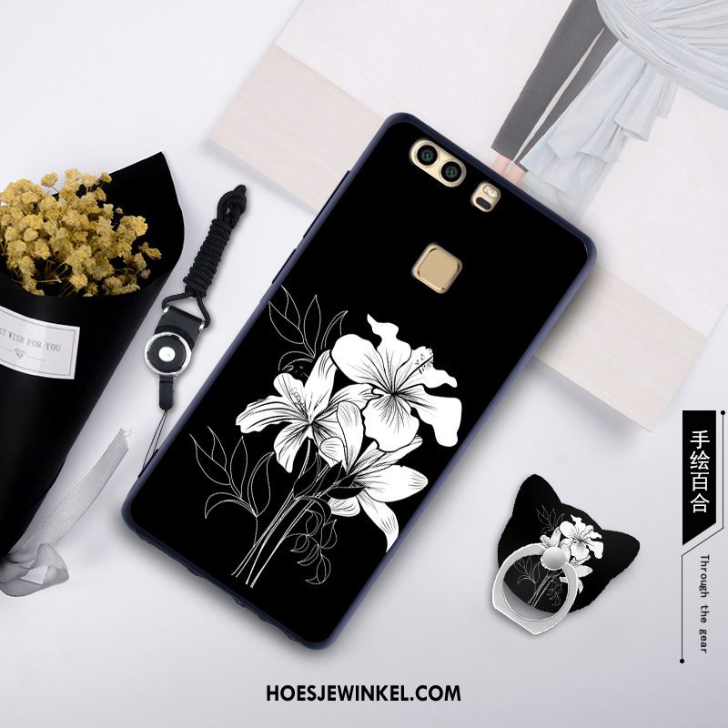 Huawei P9 Plus Hoesje Anti-fall Mobiele Telefoon Zacht, Huawei P9 Plus Hoesje Persoonlijk Zwart