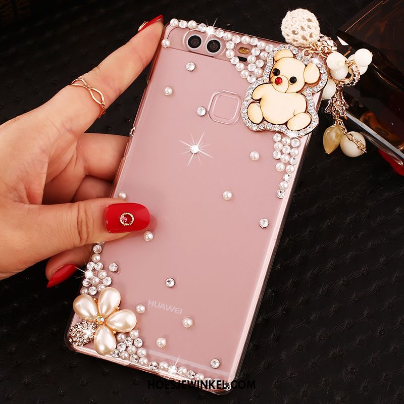 Huawei P9 Plus Hoesje Hoes Met Strass Blauw, Huawei P9 Plus Hoesje Mobiele Telefoon Dun