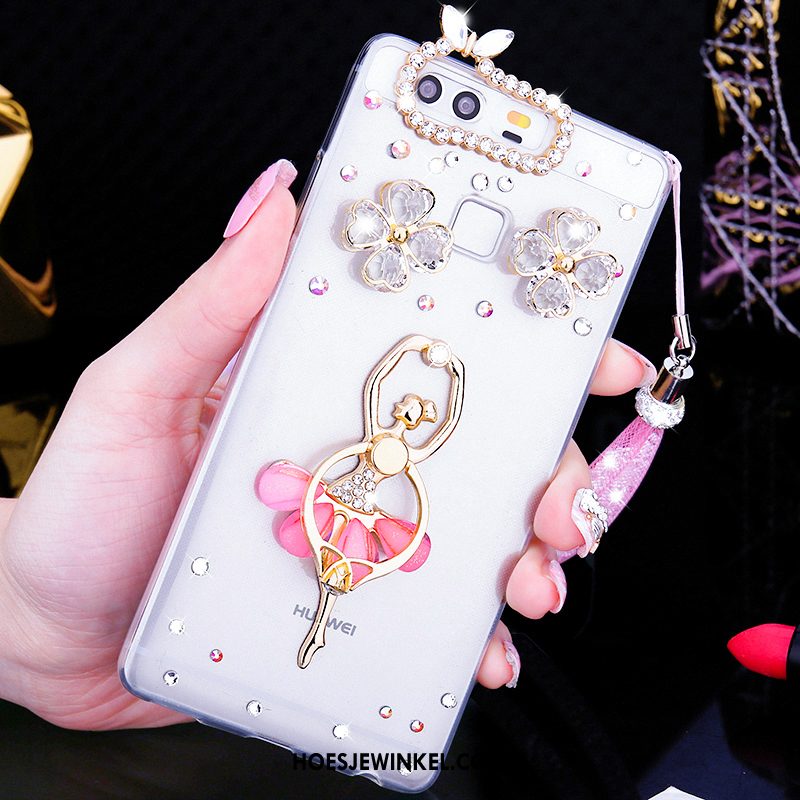 Huawei P9 Plus Hoesje Mobiele Telefoon Met Strass Hanger, Huawei P9 Plus Hoesje Ballet Scheppend