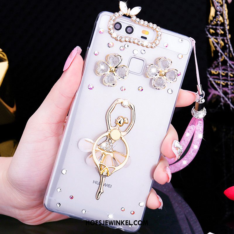 Huawei P9 Plus Hoesje Mobiele Telefoon Met Strass Hanger, Huawei P9 Plus Hoesje Ballet Scheppend