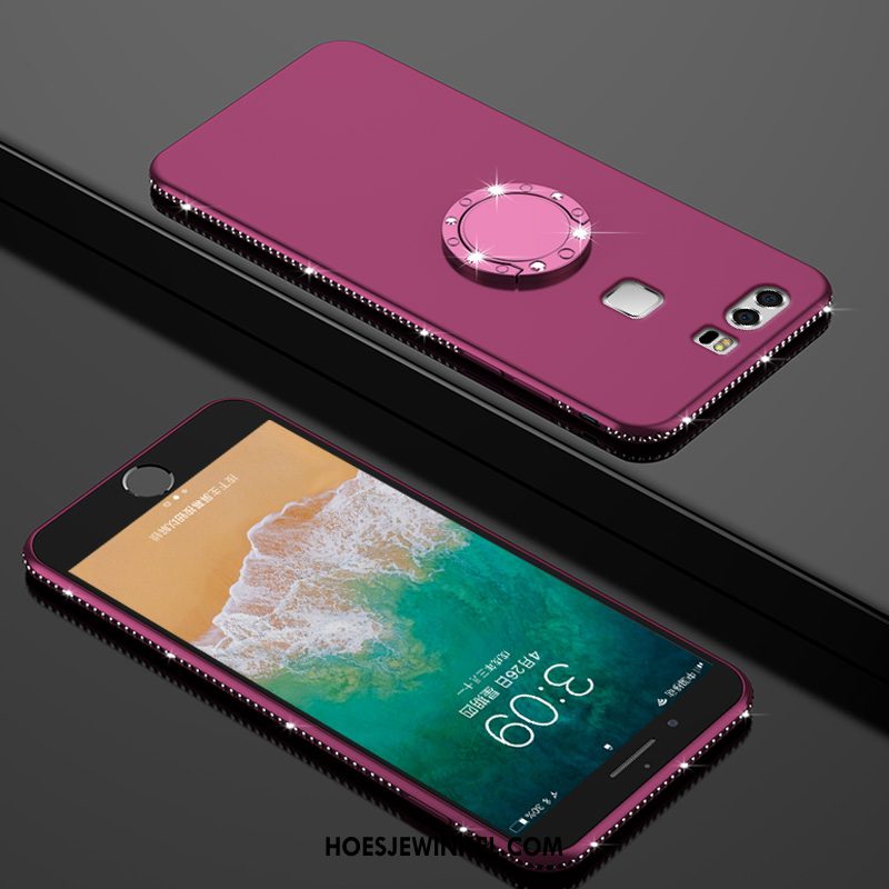 Huawei P9 Plus Hoesje Mobiele Telefoon Ring Rood, Huawei P9 Plus Hoesje All Inclusive Hoes