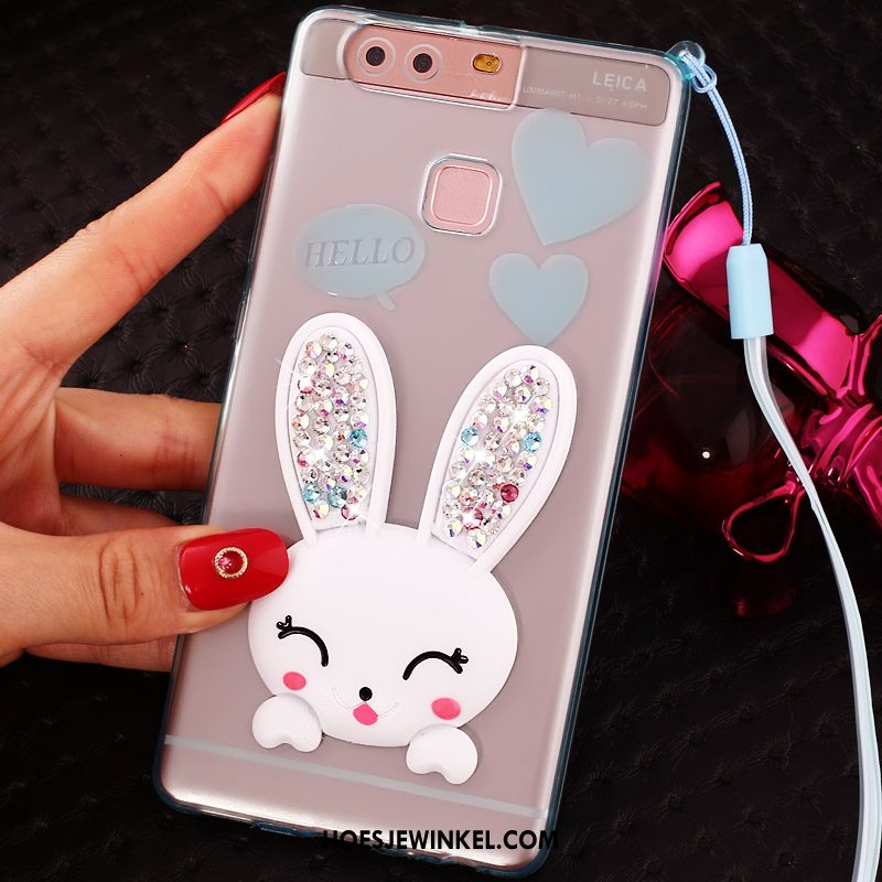 Huawei P9 Plus Hoesje Pompom Anti-fall Pu, Huawei P9 Plus Hoesje Purper Bescherming