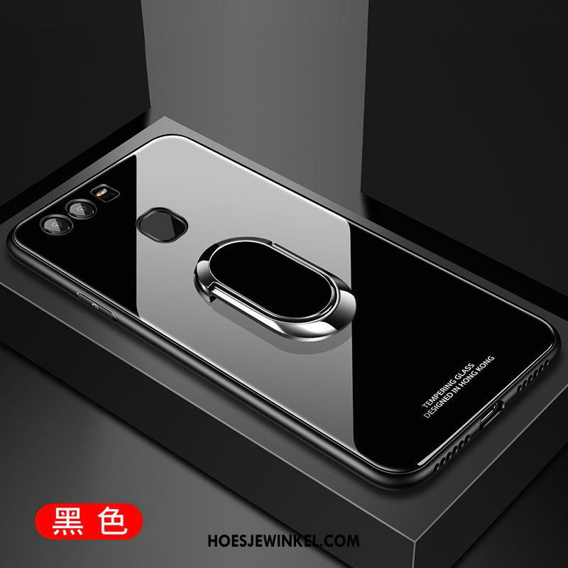 Huawei P9 Plus Hoesje Ring Magnetisch Glas, Huawei P9 Plus Hoesje Hoes Hanger