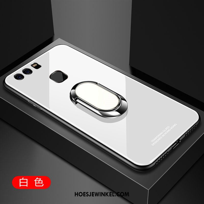 Huawei P9 Plus Hoesje Ring Magnetisch Glas, Huawei P9 Plus Hoesje Hoes Hanger