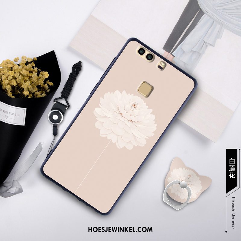 Huawei P9 Plus Hoesje Siliconen Hanger Mobiele Telefoon, Huawei P9 Plus Hoesje Groen Skärmskydd