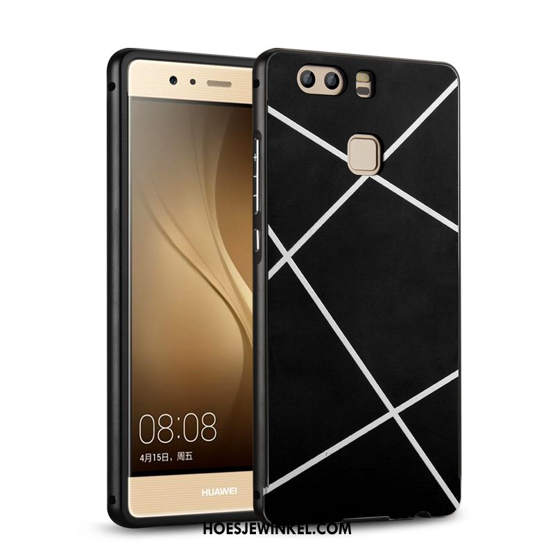 Huawei P9 Plus Hoesje Tempereren Pu Skärmskydd, Huawei P9 Plus Hoesje Mobiele Telefoon Draak