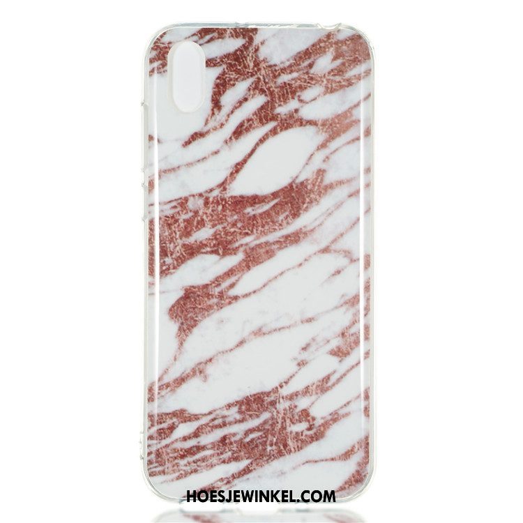 Huawei Y5 2019 Hoesje Mobiele Telefoon Anti-fall Zacht, Huawei Y5 2019 Hoesje Rood Wind