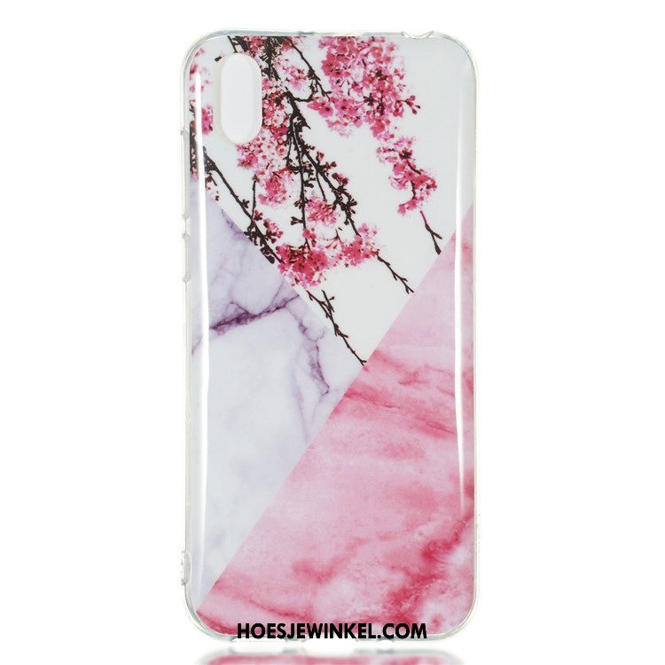 Huawei Y5 2019 Hoesje Mobiele Telefoon Anti-fall Zacht, Huawei Y5 2019 Hoesje Rood Wind