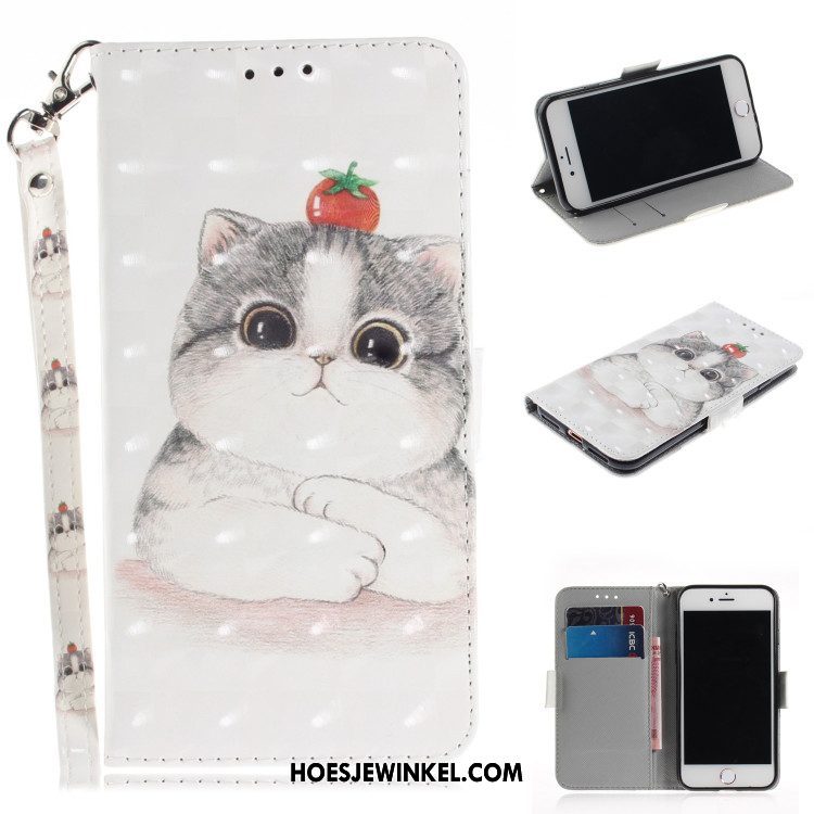 Huawei Y5 2019 Hoesje Vouw Folio Anti-fall, Huawei Y5 2019 Hoesje Portemonnee Mobiele Telefoon