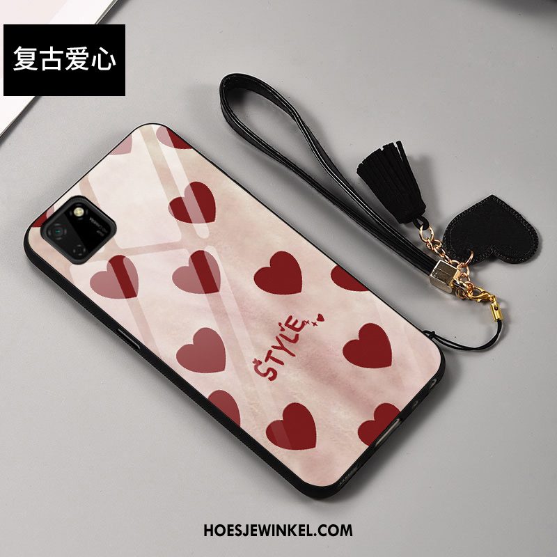 Huawei Y5p Hoesje Glas Trendy Merk Hard, Huawei Y5p Hoesje Bescherming Liefde