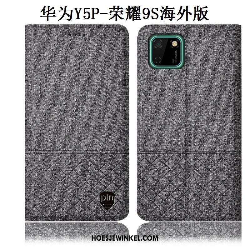 Huawei Y5p Hoesje Leren Etui Mobiele Telefoon Anti-fall, Huawei Y5p Hoesje All Inclusive Bescherming