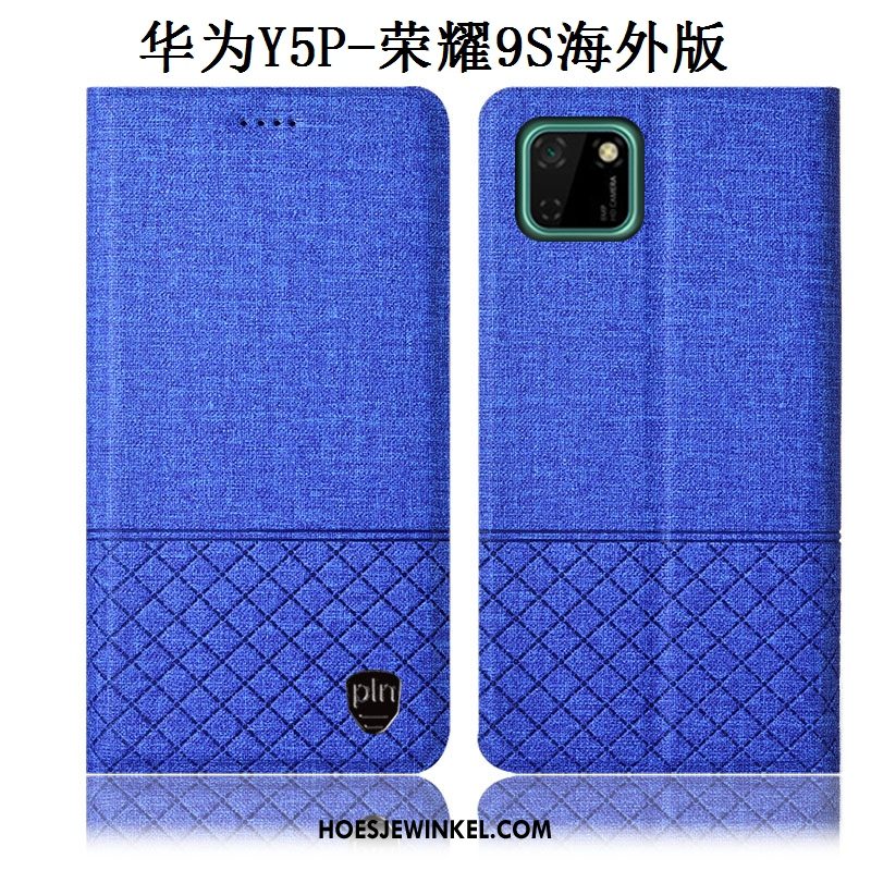 Huawei Y5p Hoesje Leren Etui Mobiele Telefoon Anti-fall, Huawei Y5p Hoesje All Inclusive Bescherming