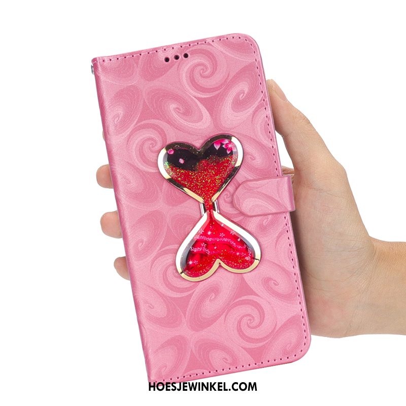 Huawei Y6 2018 Hoesje All Inclusive Folio Anti-fall, Huawei Y6 2018 Hoesje Reliëf Purper