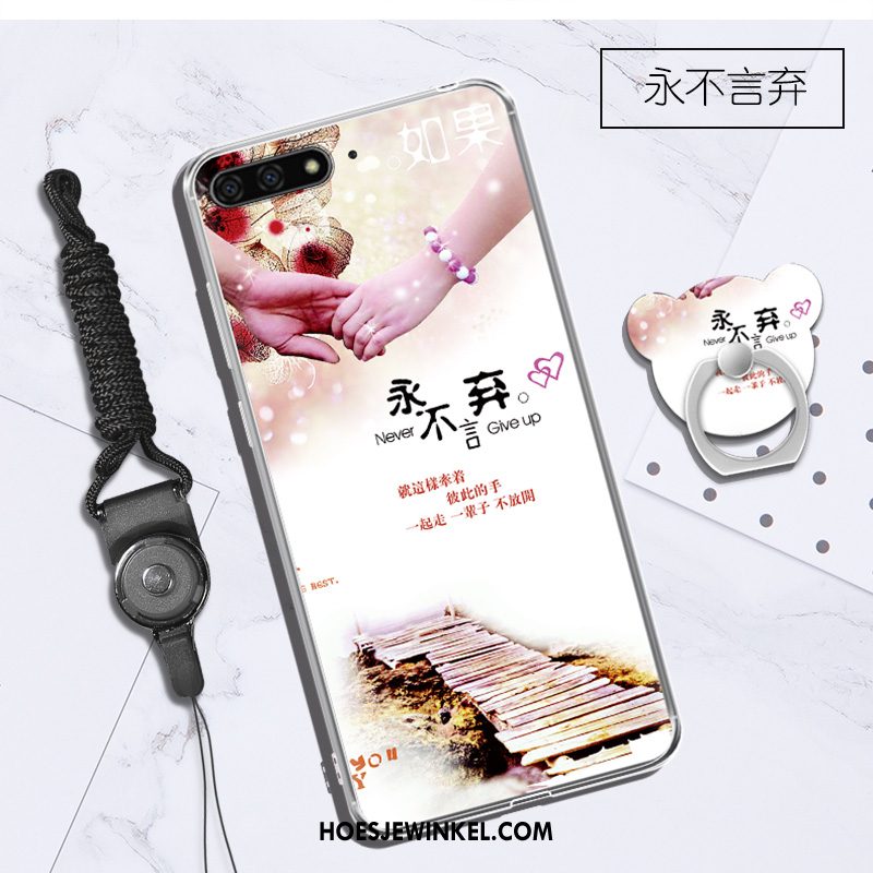 Huawei Y6 2018 Hoesje Bescherming Mobiele Telefoon Zacht, Huawei Y6 2018 Hoesje Groen Anti-fall