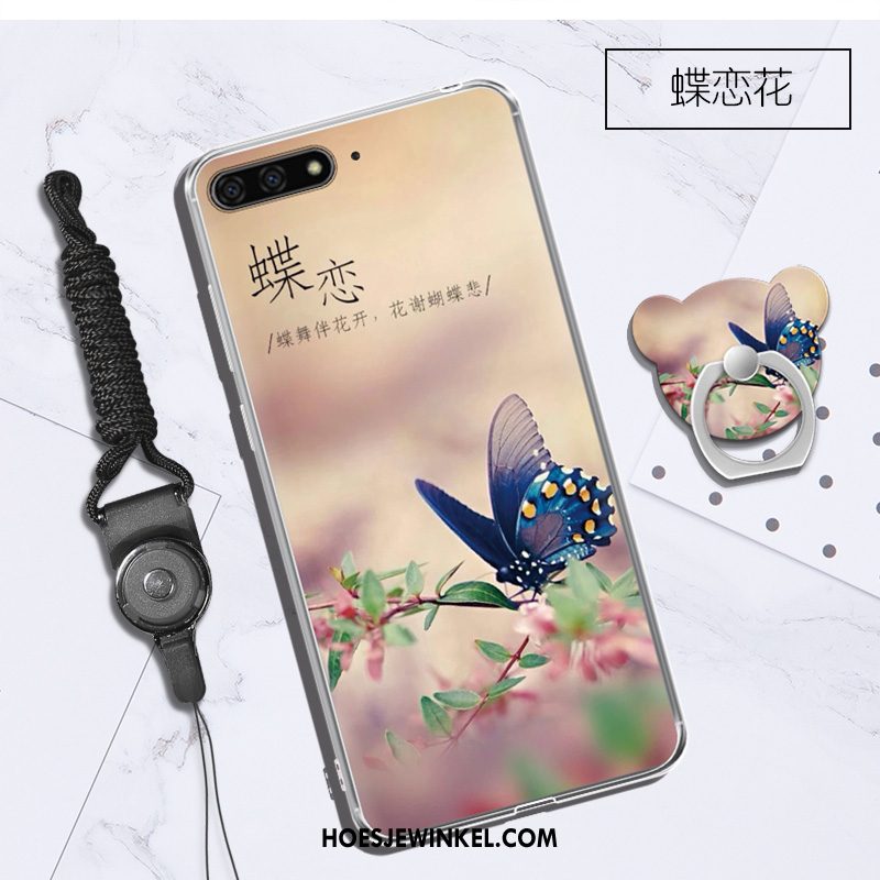 Huawei Y6 2018 Hoesje Bescherming Mobiele Telefoon Zacht, Huawei Y6 2018 Hoesje Groen Anti-fall