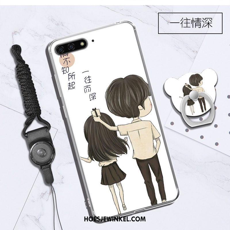 Huawei Y6 2018 Hoesje Bescherming Mobiele Telefoon Zacht, Huawei Y6 2018 Hoesje Groen Anti-fall