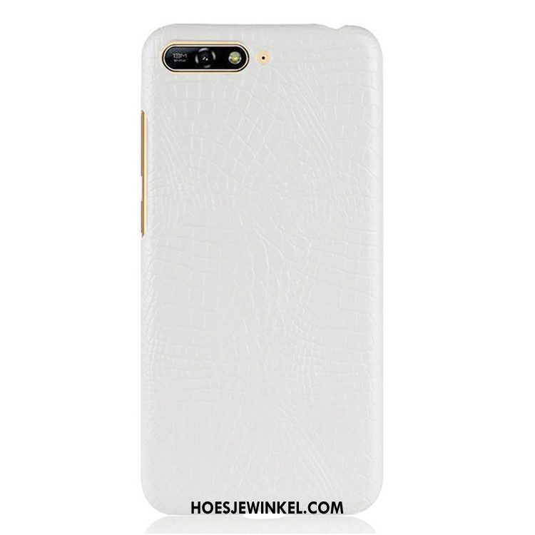 Huawei Y6 2018 Hoesje Bescherming Wit Anti-fall, Huawei Y6 2018 Hoesje Hard Vintage